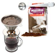 Coffee Dripper, Peyou Stainless Steel Pour Over Coffee Dripper, Reusable Double Layer Mesh Filter Design, Single... N4