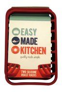 Easy Made Kitchen Silicone Roasting Rack Set, 2 Racks Per Package N4