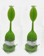 Mini Skater 2 PCS Tea Infuser Leaf Strainer Handle with Steel Ball Silicone Leaf Lid (Rose) N14