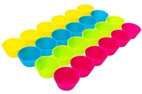 The Hobby Chef | Premium Silicone Baking Cups &ndash; 24 Vibrant Colors Reusable Baking Cups N4
