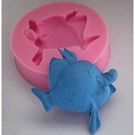 Y&amp;XL&amp;H Small Cute Fish Fondant Cake Chocolate Silicone Mold Cake Decoration Tools,L6cmW6cmH1.8cm N3