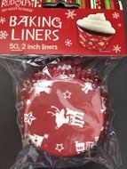 Rudolph the Red Nosed Reindeer Baking Cupcake Liners ~ 50 Count