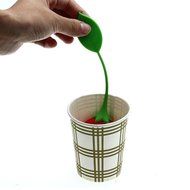 Generic Strawberry Design Silicone Tea Infuser Strainer Suitable for Teapot Teacup Red and Green N4