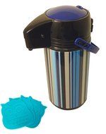 Striped Thermal Coffee Carafe Restaurant Dispenser Owl Coasters Camping Hunting Picnic Kitchen Gadget Unique Fun... N4