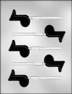 CK Products 2-Inch Music Note Sucker Chocolate Mold