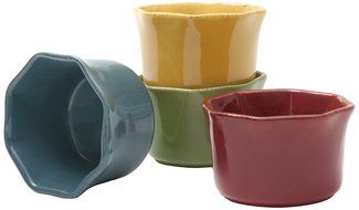 Prima Design Classic Ramekins Set, 4-Inch, Assorted, Set of 4