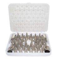 KitchenPRO Stainless Steel Cake Master Decorating Tip Set, 56pc, with Hinged Storage Box N2