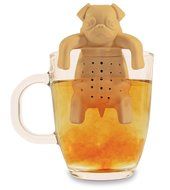 WOMUL Mug Silicone Tea Infuser Mug Herbal Filter Diffusers Charming Pug Shaped N3