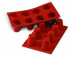 Silikomart SF019/C Silicone Classic Collection Mold Shapes, Baba, Small N2