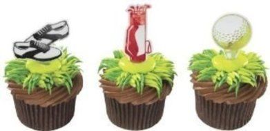 Golf Cupcake Picks - 24 ct