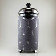 French Press Cozy Cover, 8 cup, Eiffel Tower N2