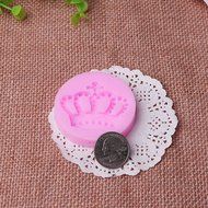 uxcell Princess Crown Design Soft Silicone Mat Cake Decorating Fondant Cookie Baking Mold Mould N3