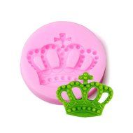 uxcell Princess Crown Design Soft Silicone Mat Cake Decorating Fondant Cookie Baking Mold Mould N4