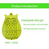 Owl Design Silicone Creative Tea Bag Reusable Tea Infuser Strainer Set Unique Cute Tea Set of 6PCS with Varying... N7