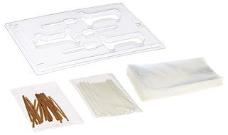 Cybrtrayd L029 1 Lolly Chocolate Candy Mold with Exclusive Cybrtrayd Copyrighted Chocolate Molding Instructions N3