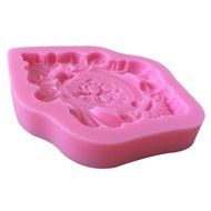 LYNCH Vintage Frame Shape 3D Silicone Cake Mold Fondant Pastry Baking Tools,Pink N7