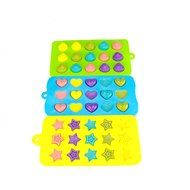 MIREN 3-piece Mini Star, Heart and Shell Shape Silicone Candy Molds, Chocolate Molds, Ice Cube Tray, Soap Molds... N6