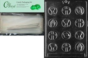 Cybrtrayd R018 Communion Mints Chocolate Candy Mold with Exclusive Cybrtrayd Copyrighted Chocolate Molding Instructions... N4