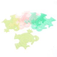 Cartoon Design Soft Plastic Cup Mat Pad Coasters 6 Pcs