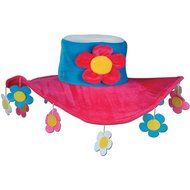 Beistle 60259 1-Pack Plush Flower Power Hat