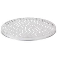 American Metalcraft A4014P 14" x 1" Perforated Standard Weight Aluminum Straight Sided Pizza Pan