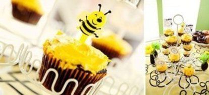 Bumble Bee Cupcake Picks - 24 ct N4