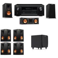 Klipsch RP-150M-E Monitor Speaker 7.1 SDS12 Denon AVR-X2100W