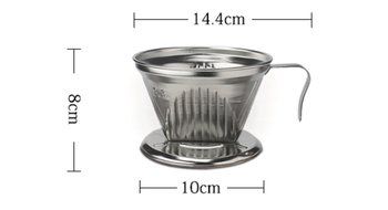 SMKF Vin102 Stainless Steel Metal Coffee Dripper (Golden) N5