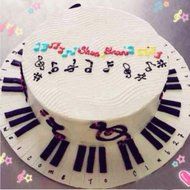 Genenic Fondant Music Note Mat Baking Tool Cake Mold Silicone Mould N9