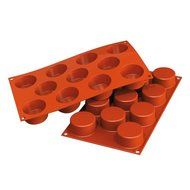 Silikomart Professional Silicone Baking Mold, Cylinder 11 Cavities (1 Each)