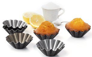 SET OF 4 UNITS Muffin Brioche mold Brownies pie cupckake egg tart pans N2