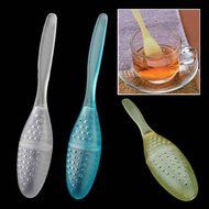 Foxnovo Cute Tadpole Shaped Plastic Teaspoon Tea Strainer Tea Infuser Filter (Random Color) N6