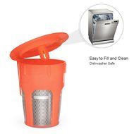 Kootek 2 Pack Stainless Steel Refillable Kcup Reusable Coffee Filter Rust Resistant K Carafe Cups for K-cup Keurig... N5
