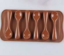 New DIY Silicone Spoon Design Chocolate Candy Cake Bakeware Mold Fondant Tools N2