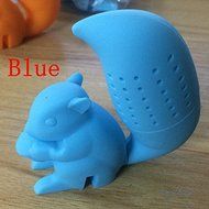 1 Piece Cute Squirrel Shape Tea Infuser Loose Leaf Strainer Bag Mug Filter - Random Color N4