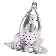 Mesh Filter - SODIAL(R)Mesh Loose Tea Leaf Infuser Tray Strainer Filter Herb Diffuser Stainless Steel Shape:Rocket N3