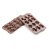 Silikomart Silicone Easy Chocolate Mold, Assorted, Robots N8