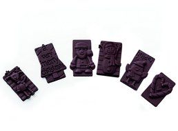 Silikomart Silicone Easy Chocolate Mold, Assorted, Robots N10