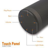 Rabbitstorm&reg; Portable Bluetooth Speaker Hi-Fi Wireless Bluetooth Speaker with Colorful LED light Built-in Microphone... N3