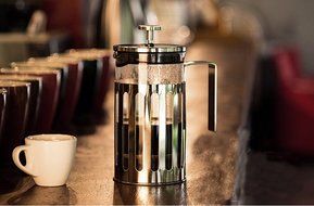 Stainless Steel Filter Press Coffee Pot Tea Maker Heat Resistant Glass