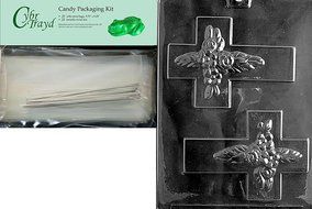 Cybrtrayd R042 Cross for Specialty Box Chocolate Candy Mold with Exclusive Cybrtrayd Copyrighted Chocolate Molding... N3