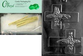 Cybrtrayd R042 Cross for Specialty Box Chocolate Candy Mold with Exclusive Cybrtrayd Copyrighted Chocolate Molding... N5