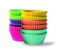 Bahoki Essentials 300 Piece Rainbow Colored Paper Baking Cups 6 colors Perfect Cupcake Liners For Making Colorful... N2