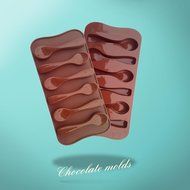3 Pack X Spoon Chocolate Mold Silicone Mold Chocolate Fondant Tools Decoration Cupcake Baking (Ships From USA) N2