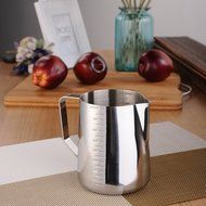 Samber 900 ML Steaming Pitcher Stainless Steel Milk Coffee Latte Frothing Garland Cup (with Volume Markings) N17