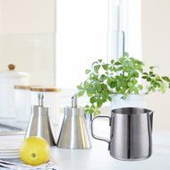 Samber 900 ML Steaming Pitcher Stainless Steel Milk Coffee Latte Frothing Garland Cup (with Volume Markings) N19
