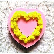 Y&amp;XL&amp;H Bakeware Silicone Heart Baking Molds for Fondant Candy Chocolate Cake (Random Colors)