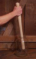 Maple Wooden Cabbage Tamper for sauerkraut and more (Large 25" tall) N3