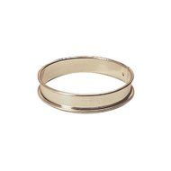 Paderno World Cuisine 9 1/2 Inch by 3/4 Inch Tart Pastry Ring