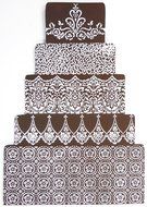 Victorian Lace Cake Stencil Border by Designer Stencils N4
